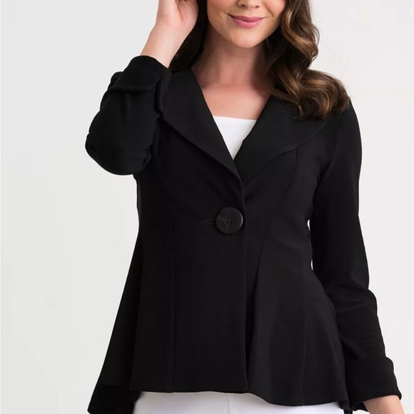 Joseph Ribkoff Peplum Blazer- Size 6 - Picture 3 of 5
